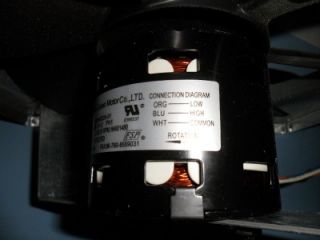 Whirlpool Kenmore Dehumidifier Fan Motor and Fan YJR20H4 D25 01 PT