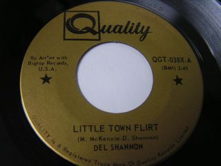Del Shannon Little Town Flirt Hats Off to Larry Rockabilly 45 7