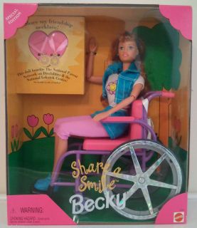 DISABLED DOLL BARBIE SHARE A SMILE BECKY Wheelchair Handicap jeans