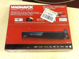 Magnavox Blu Ray Disc/ DVD Player with Built in Wi Fi MBP5320