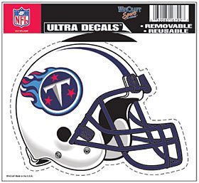 Tennessee Titans 5x6 NFL Color Ultra Cling Decal Cam Jake Locker