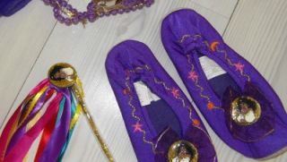 RARE  Esmeralda Tiara Shoes Wand Set Costume Halloween