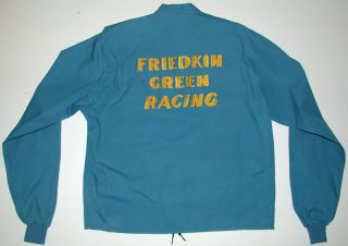 Vintage 60s Embroidered Dewan Racing Jacket Friedkin Green Authentic