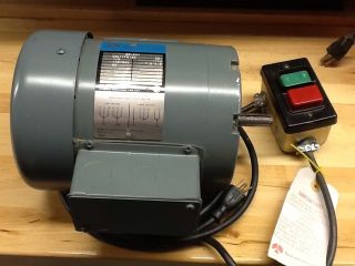 Delta Rockwell 1 2 HP Electric Motor and Switch