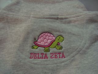 Delta Zeta Embroidered 1 4 Zip Sweatshirt