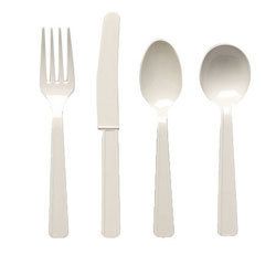 Solo Plastic Cutlery Simple Elegance Collection Champagne Colored