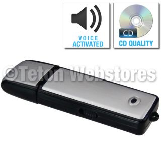 4GB Spy Voice Activated Audio Recorder Recording Hidden CD QUALITY+