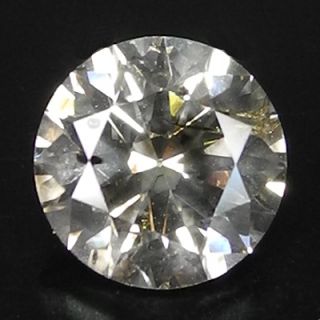 04cts 6 5mm Grayish Fire Brown Natural Loose Diamond