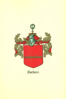 Great Coat of Arms Gorham Family Crest Genealogy Would Look Great