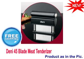 Deni 45 Blade Meat Tenderizer Razor Sharp Stainless Steel Blades Brand