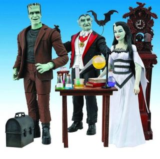 Diamond Select Toys The Munsters Action Figure Set of 3 Brand New