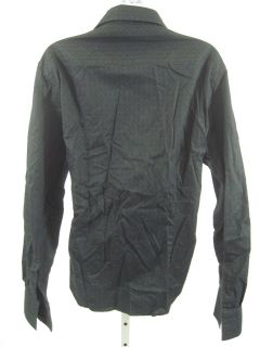DKNY Jeans Black Button Down Long Sleeve Shirt Top Sz M