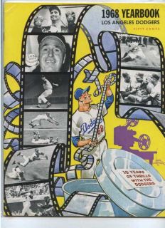  1968 Los Angeles Dodgers Yearbook MBX25
