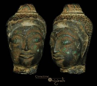 Post Medieval Indian Hindu Divinity Bronze Bust 008310