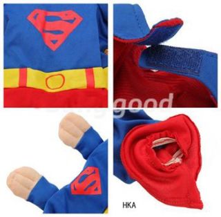  Size Christmas superman shirt Hoodie Tee small dog pet clothes Apparel
