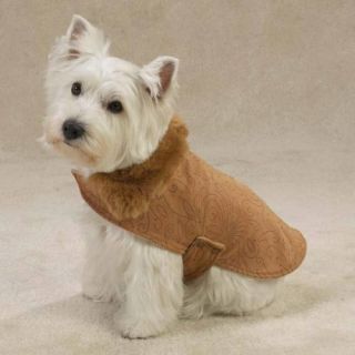  Faux Suede Dog Coat Clothes Jacket Shirt Chihuahua