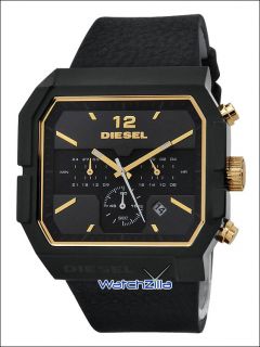 Diesel Black Steel Gold Chronograph Mens Watch DZ4197