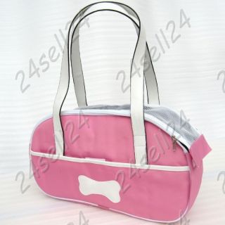 Dog Cat Bag Puppy Tote Handbag Pet Carrier Travel Purse Pink 16 9X5