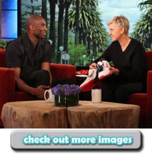 One Pair of Nike Shoes Signed by Kobe Bryant on The Ellen Degeneres