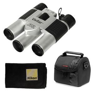 Vivitar 10x25 Binoculars with Built in Digital Camera Kit NEW