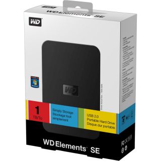 Western Digital Elements SE Portable Hard Drive 1TB 718037764030
