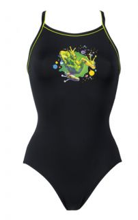 Dolfin Urban Uglies Swimsuit Size 24 5 6 Girls Ribbit UV Practice