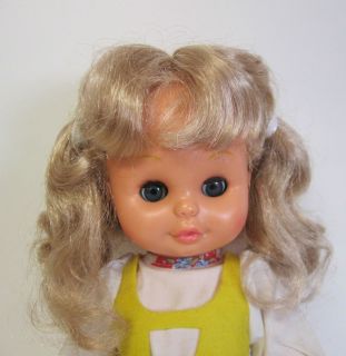  Playmates Doll 12 Sleep Eyes Plastic Dimple Knees Blonde Hair