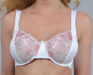 Valmont Embroidered Lace Underwire Minimizer Bra Style 427