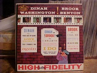 Dinah Washington Brook Benton LP Cover Only MG20588