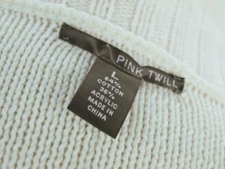 NWT Dillards Cable Knit Cardigan Sweater Coat Jacket Sz L/Large New