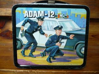 Vintage 1973 Adam 12 Lunchbox Thermos Set by Aladdin