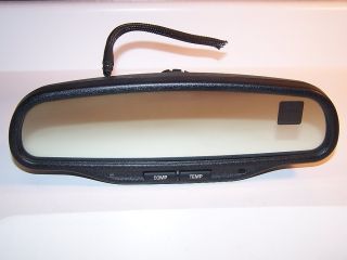 DONNELLY AUTO SELF DIMMING REAR VIEW MIRROR w COMPASS & TEMPERATURE