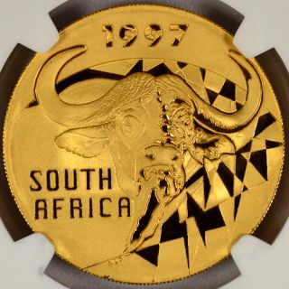 1997 South Africa 1 oz Gold 1 Natura Buffalo NGC PF70 UC SKU24478