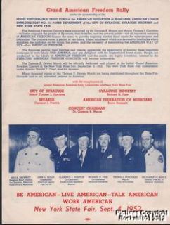  Thomas E Dewey American Legion Sheet Music Thomas E Dewey March
