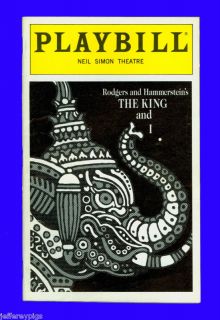 Playbill The King and I Donna Murphy Lou Diamond