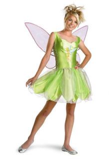 Tinkerbell Disney Fairy Cute Girls Teen Costume New