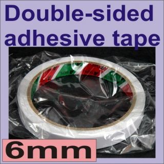 2pcs 6mm 0 6cm Double Sided Tape Stationery Paste 2X