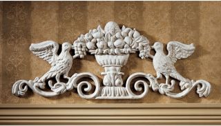  Replica Doves of Peace Iron Sculptural Wall Door Pediment Decor
