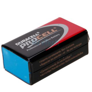 New 6 Pcs Duracell 9V Disposable Alkaline Batteries Black and Red