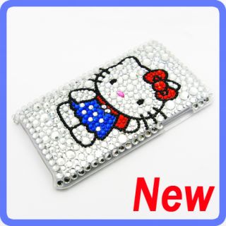 Hello kitty Bling Diamond Back Case Cover For iPod Touch 3rd 3 Gen 2