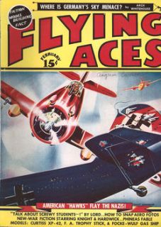 FLYING ACES FEB 1940 CURTISS XP 42 / FOCKE WULF Fw 56 / CURTISS HAWK