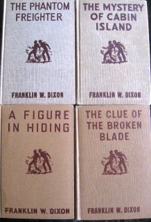 Lot 4 Vintage Franklin Dixon Hardy Boys HCS Phantom Freighter Mystery