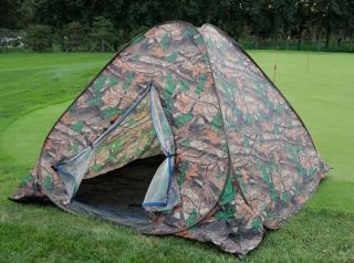 New Portable Camouflage Easy Setup Pop Up Camo Camping Hiking Tent