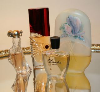  Womens Perfume 4 Bottles Diandra Red Chiffon Le Jardin Organza