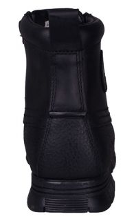 Polo Ralph Lauren Mens Boots Burson Black Leather 8121679293H2 Sz 8 M