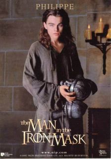 Leonardo DiCaprio Postcard Man in The Iron Mask Movie Actor