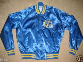 St Louis Rams NFL Vintage Satin Jacket Sewn LG