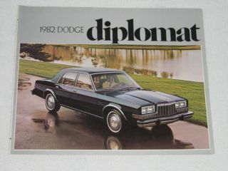 1982 Dodge Diplomat Car Automobile Brochure Mint