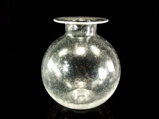  signed STEUBEN Crystal Art Glass ELEMENTS Handblown Vase David Dowler