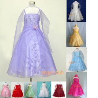  Bridesmaid Pageant Flower Girl Dresses in Colors Sz 4 18
